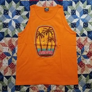 Vtg Gecko Hawaii Adult Mesh Tank Top
